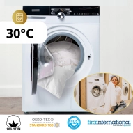 DELUX 155x200 CAŁOROCZNA 1,4kg KOŁDRA PREMIUM 90% POLSKI PUCH - BIAŁA